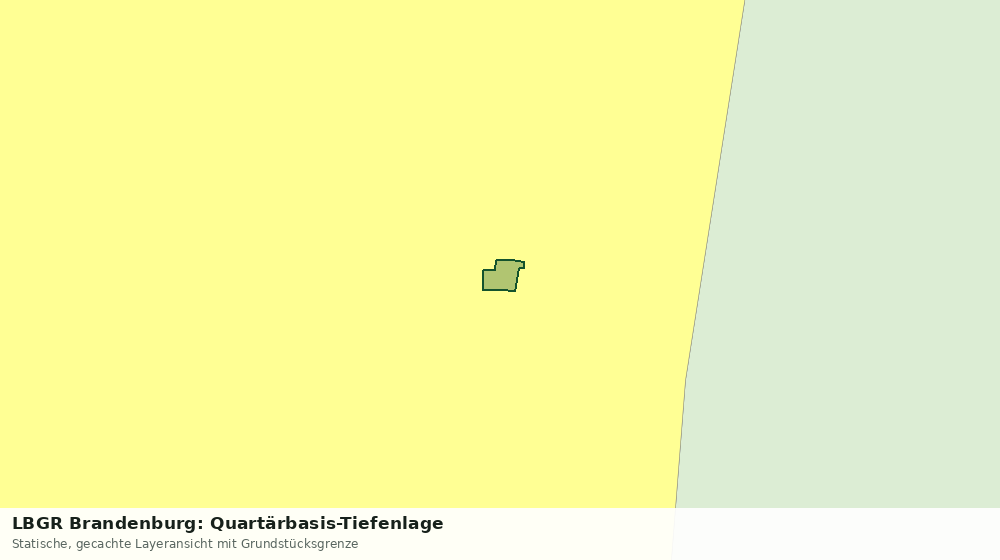 Statische Kartenansicht: LBGR Brandenburg: Quartärbasis-Tiefenlage