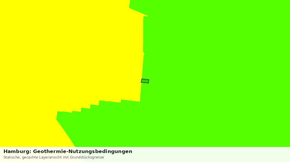 Statische Kartenansicht: Hamburg: Geothermie-Nutzungsbedingungen