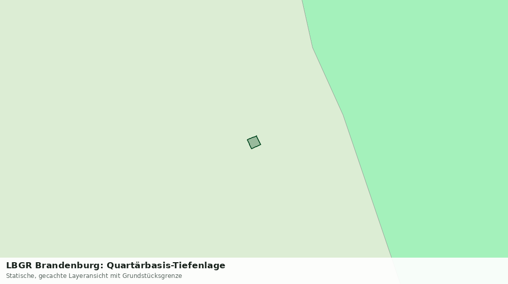 Statische Kartenansicht: LBGR Brandenburg: Quartärbasis-Tiefenlage