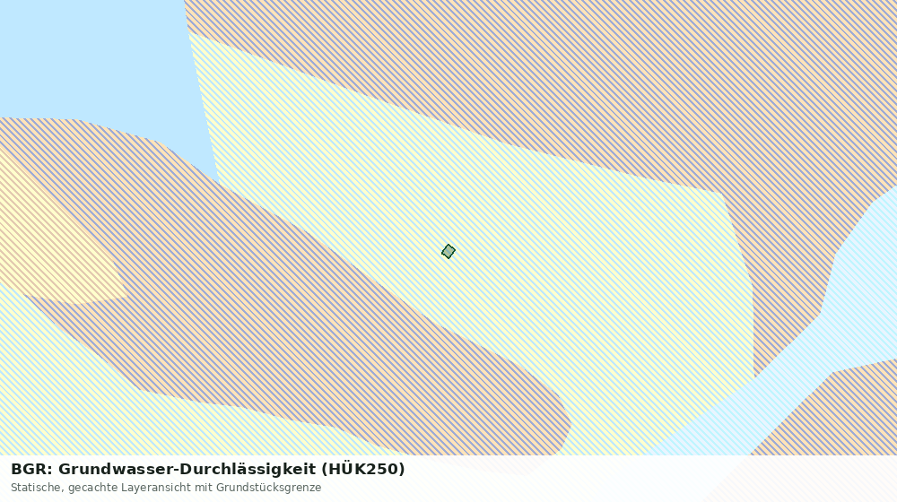 Statische Kartenansicht: BGR: Grundwasser-Durchlässigkeit (HÜK250)