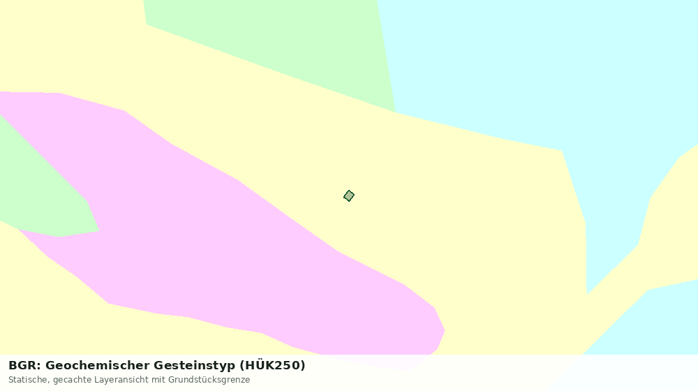 Statische Kartenansicht: BGR: Geochemischer Gesteinstyp (HÜK250)