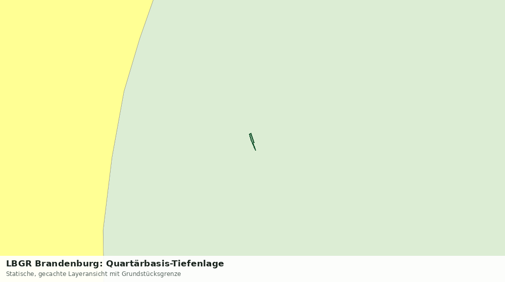Statische Kartenansicht: LBGR Brandenburg: Quartärbasis-Tiefenlage