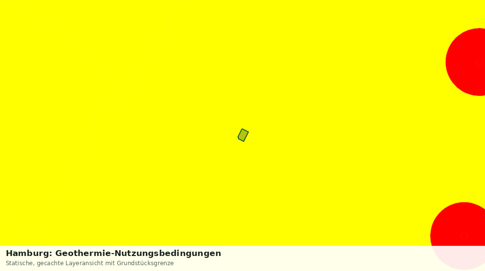 Statische Kartenansicht: Hamburg: Geothermie-Nutzungsbedingungen