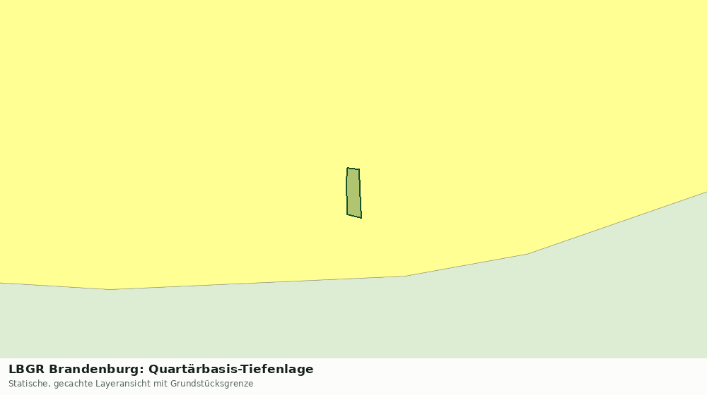 Statische Kartenansicht: LBGR Brandenburg: Quartärbasis-Tiefenlage