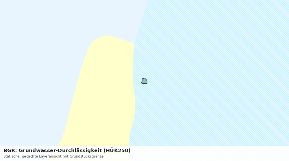Statische Kartenansicht: BGR: Grundwasser-Durchlässigkeit (HÜK250)