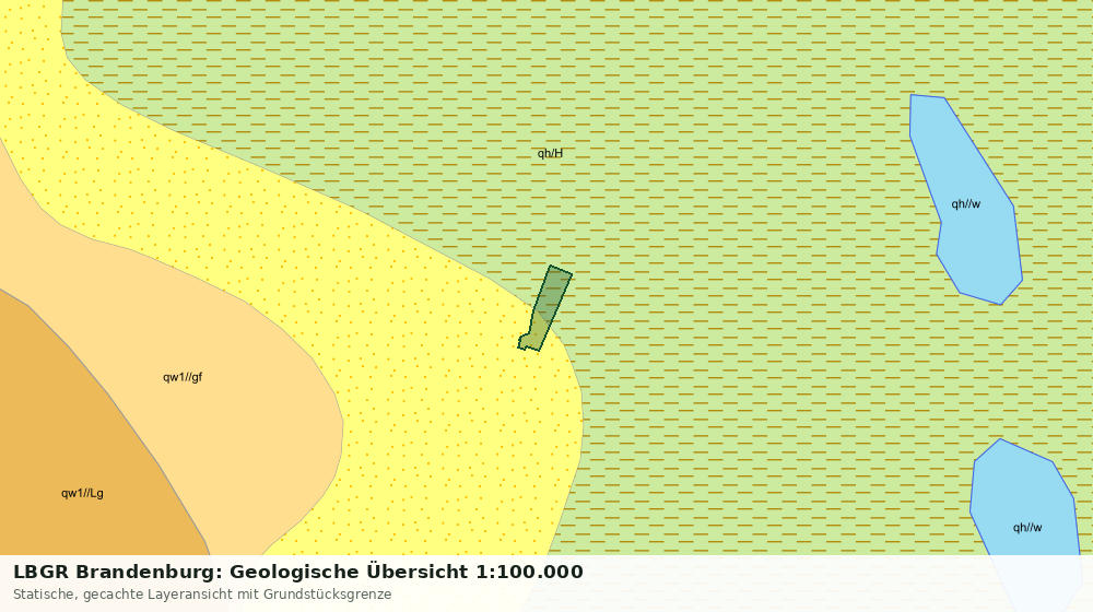 Statische Kartenansicht: LBGR Brandenburg: Geologische Übersicht 1:100.000