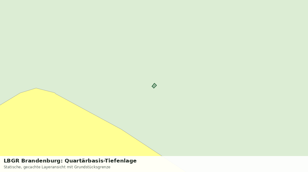 Statische Kartenansicht: LBGR Brandenburg: Quartärbasis-Tiefenlage