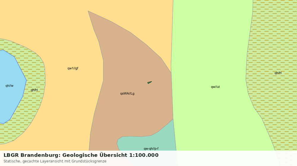 Statische Kartenansicht: LBGR Brandenburg: Geologische Übersicht 1:100.000