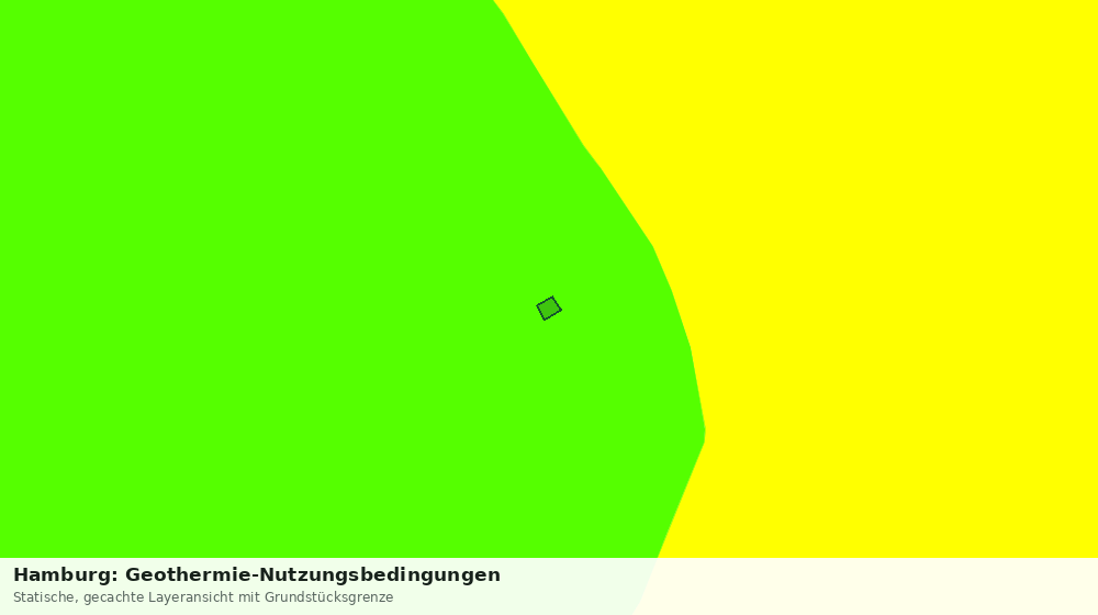 Statische Kartenansicht: Hamburg: Geothermie-Nutzungsbedingungen