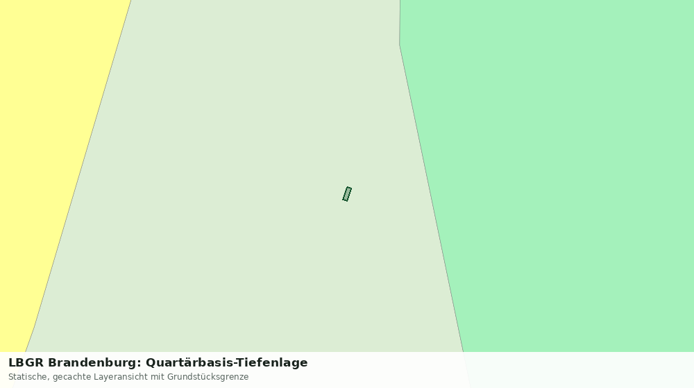 Statische Kartenansicht: LBGR Brandenburg: Quartärbasis-Tiefenlage