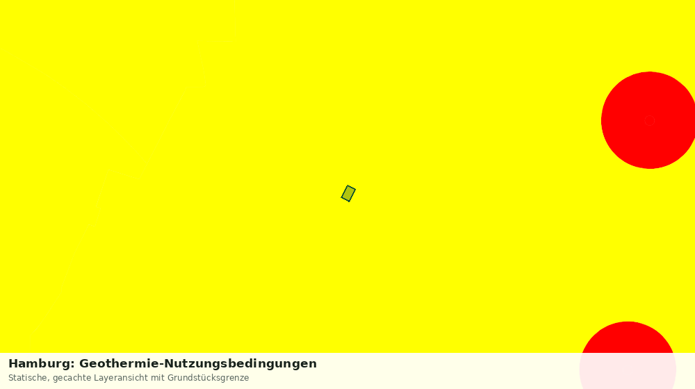 Statische Kartenansicht: Hamburg: Geothermie-Nutzungsbedingungen