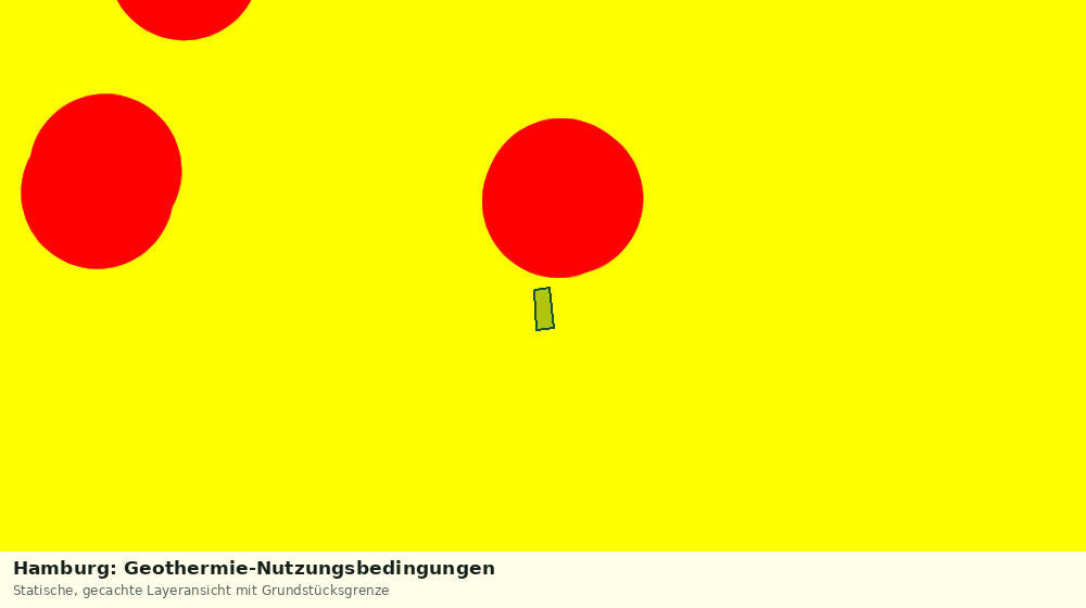 Statische Kartenansicht: Hamburg: Geothermie-Nutzungsbedingungen