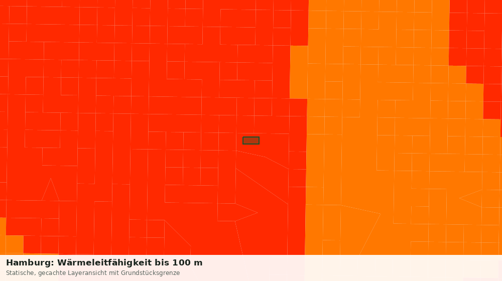 Statische Kartenansicht: Hamburg: Wärmeleitfähigkeit bis 100 m