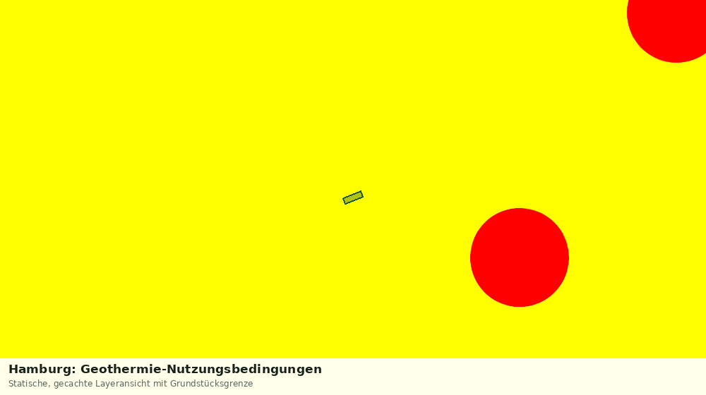 Statische Kartenansicht: Hamburg: Geothermie-Nutzungsbedingungen