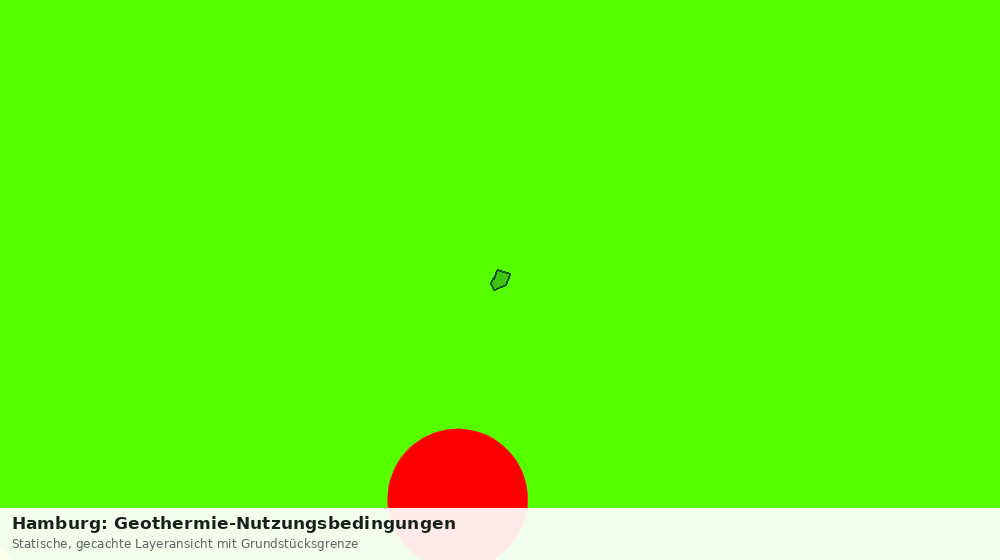 Statische Kartenansicht: Hamburg: Geothermie-Nutzungsbedingungen