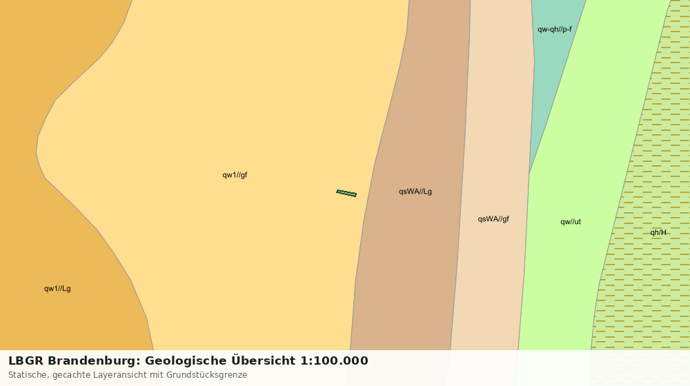 Statische Kartenansicht: LBGR Brandenburg: Geologische Übersicht 1:100.000