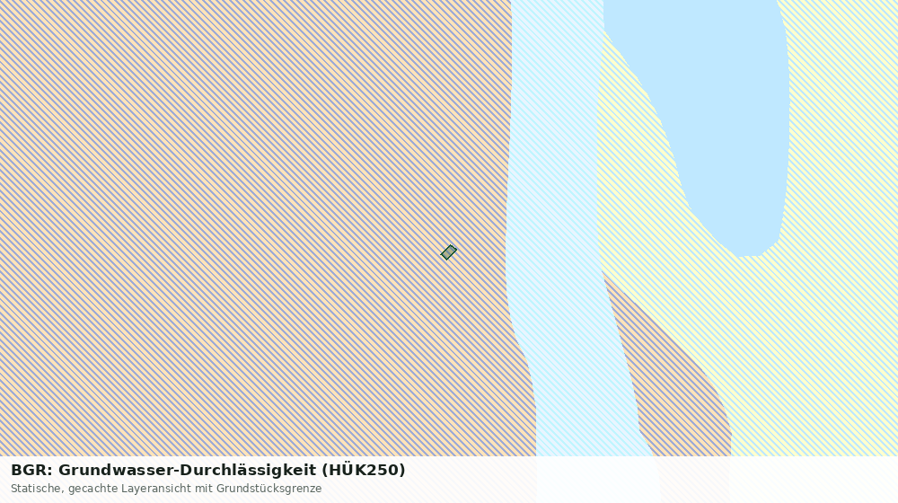 Statische Kartenansicht: BGR: Grundwasser-Durchlässigkeit (HÜK250)