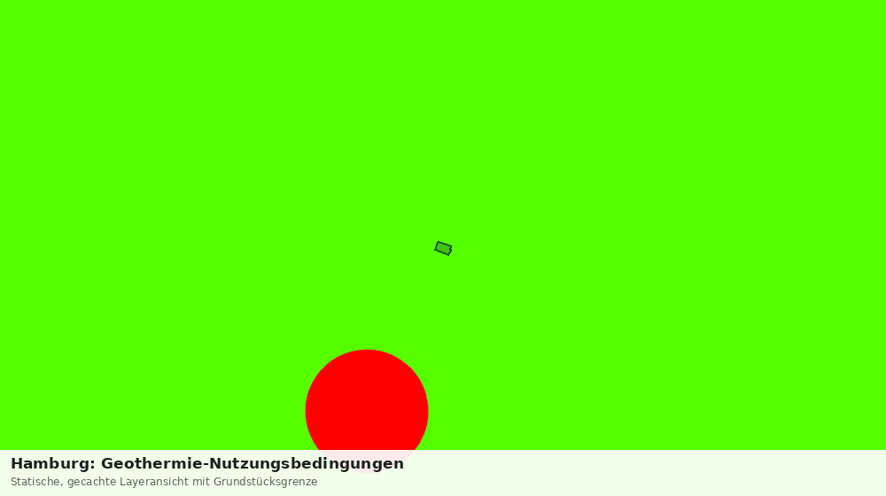 Statische Kartenansicht: Hamburg: Geothermie-Nutzungsbedingungen