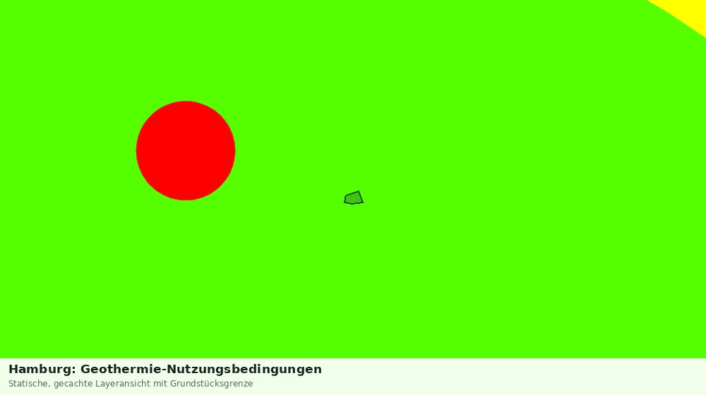 Statische Kartenansicht: Hamburg: Geothermie-Nutzungsbedingungen