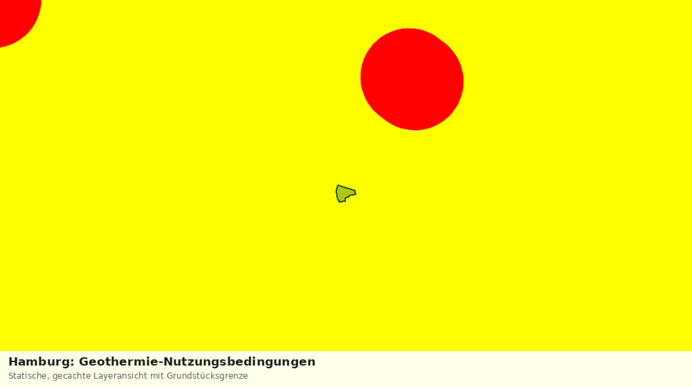 Statische Kartenansicht: Hamburg: Geothermie-Nutzungsbedingungen