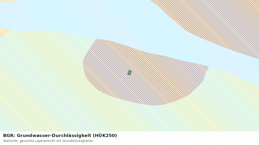 Statische Kartenansicht: BGR: Grundwasser-Durchlässigkeit (HÜK250)