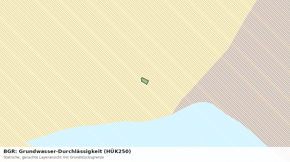 Statische Kartenansicht: BGR: Grundwasser-Durchlässigkeit (HÜK250)