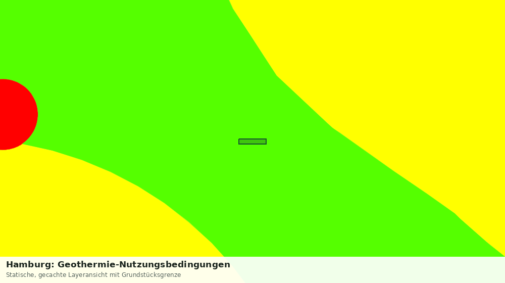 Statische Kartenansicht: Hamburg: Geothermie-Nutzungsbedingungen