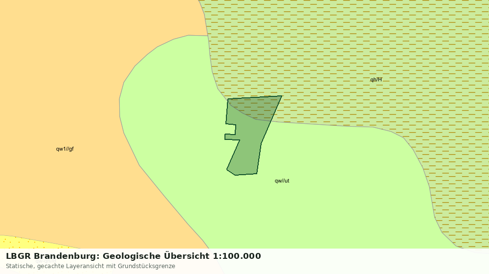 Statische Kartenansicht: LBGR Brandenburg: Geologische Übersicht 1:100.000