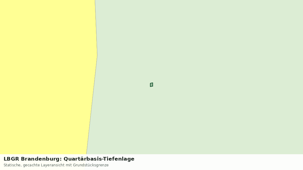 Statische Kartenansicht: LBGR Brandenburg: Quartärbasis-Tiefenlage