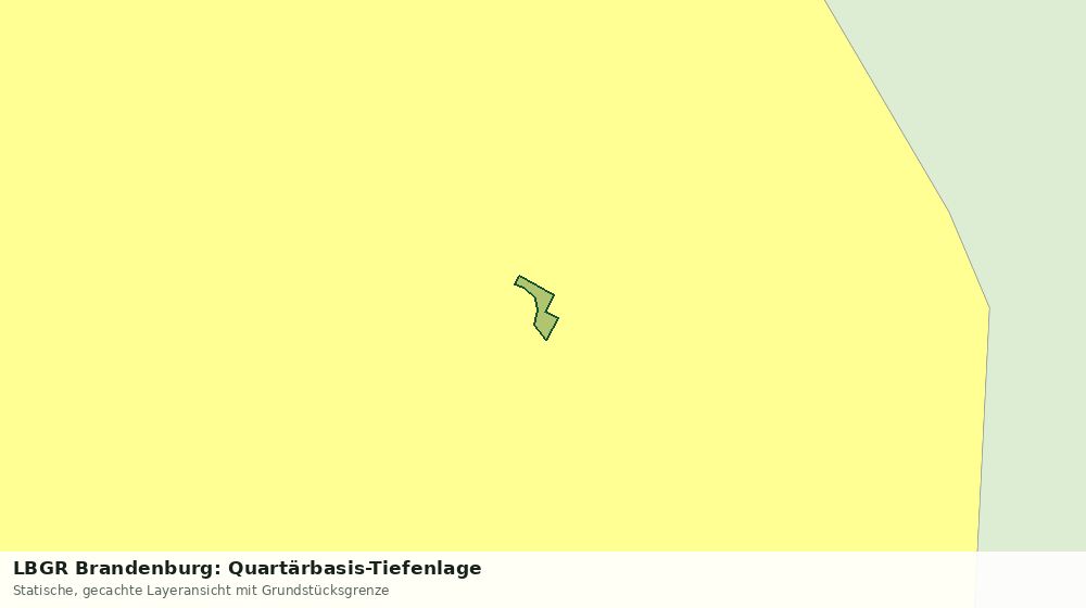 Statische Kartenansicht: LBGR Brandenburg: Quartärbasis-Tiefenlage