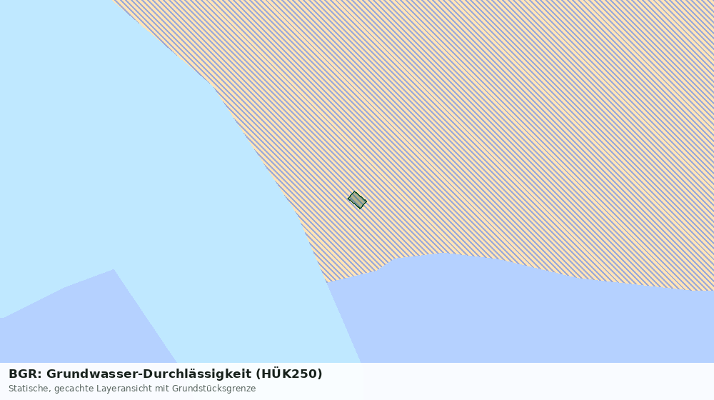 Statische Kartenansicht: BGR: Grundwasser-Durchlässigkeit (HÜK250)