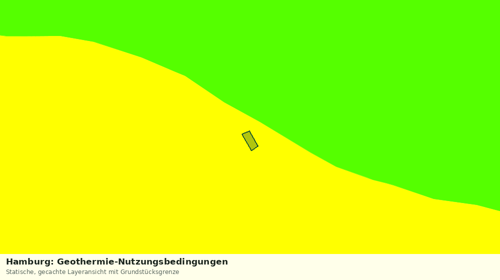 Statische Kartenansicht: Hamburg: Geothermie-Nutzungsbedingungen