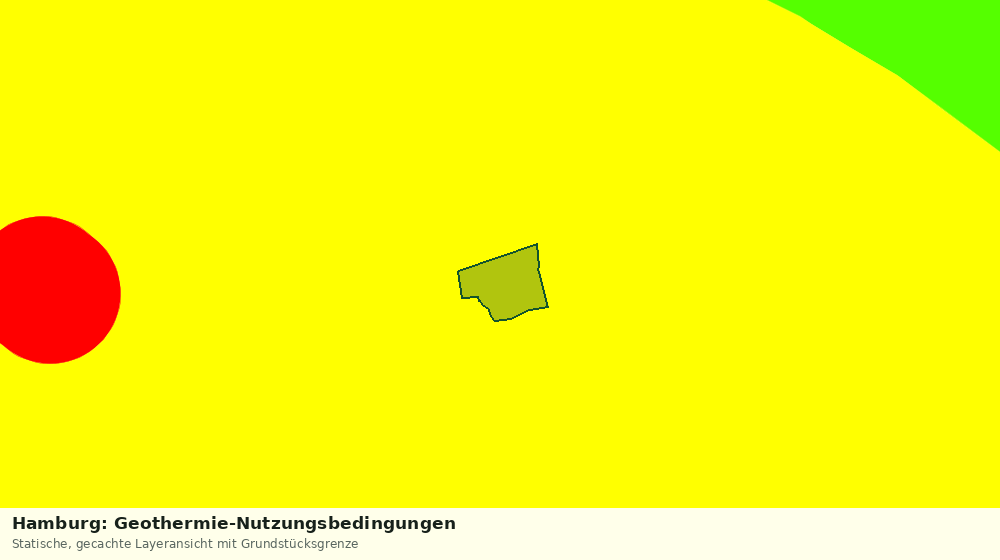 Statische Kartenansicht: Hamburg: Geothermie-Nutzungsbedingungen