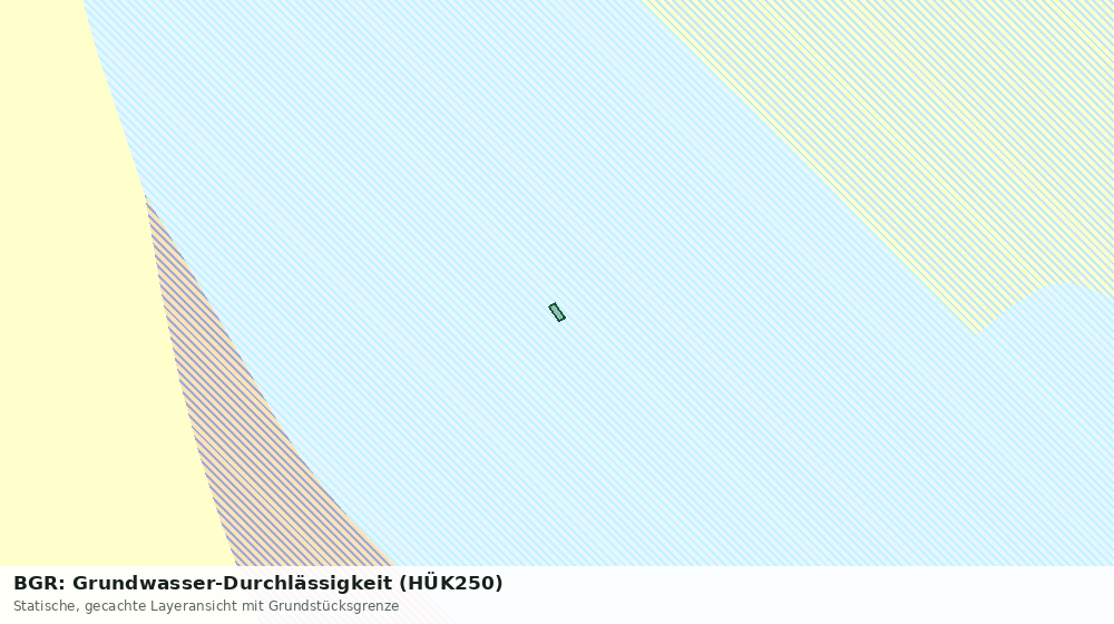 Statische Kartenansicht: BGR: Grundwasser-Durchlässigkeit (HÜK250)
