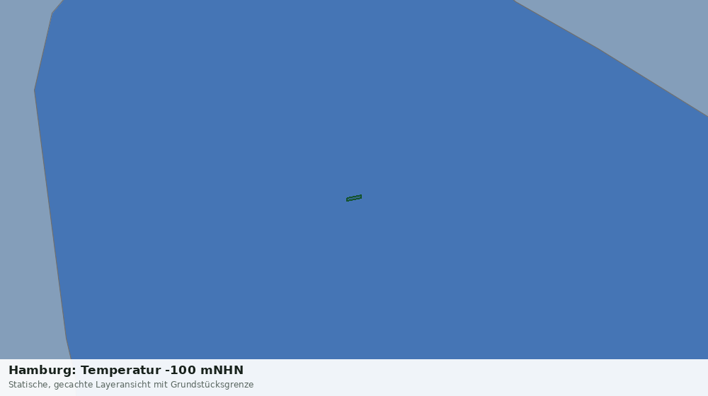 Statische Kartenansicht: Hamburg: Temperatur -100 mNHN