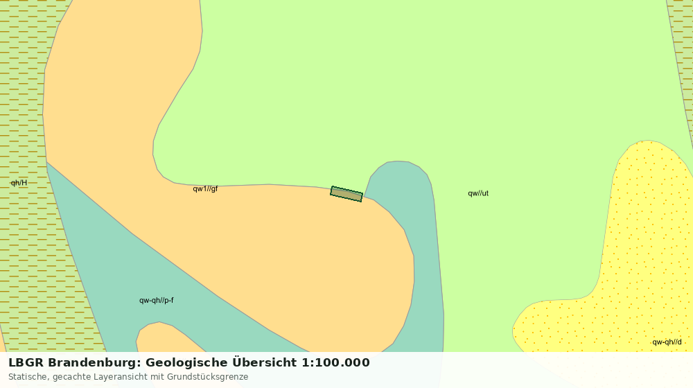 Statische Kartenansicht: LBGR Brandenburg: Geologische Übersicht 1:100.000