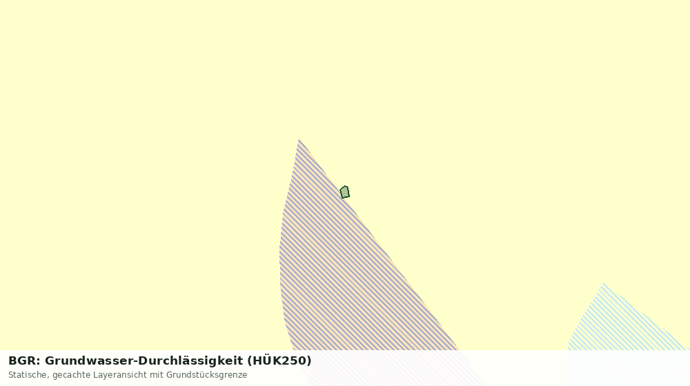 Statische Kartenansicht: BGR: Grundwasser-Durchlässigkeit (HÜK250)
