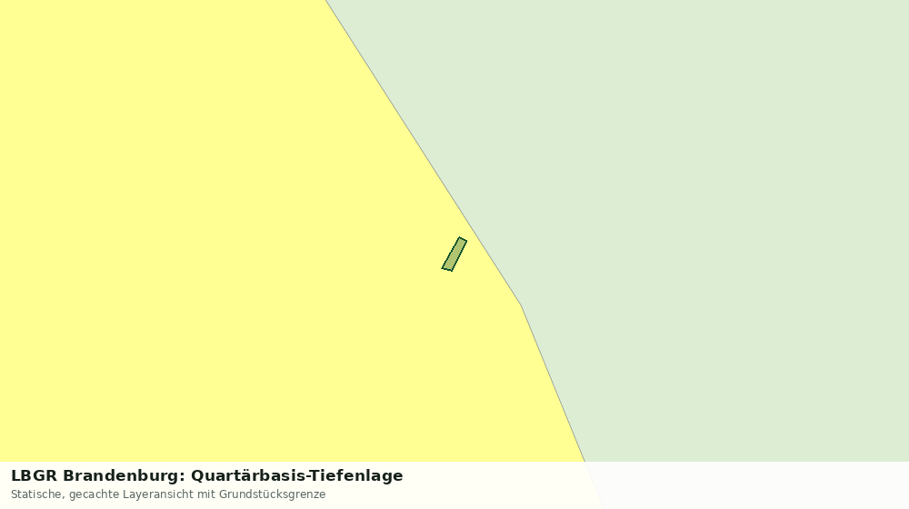 Statische Kartenansicht: LBGR Brandenburg: Quartärbasis-Tiefenlage