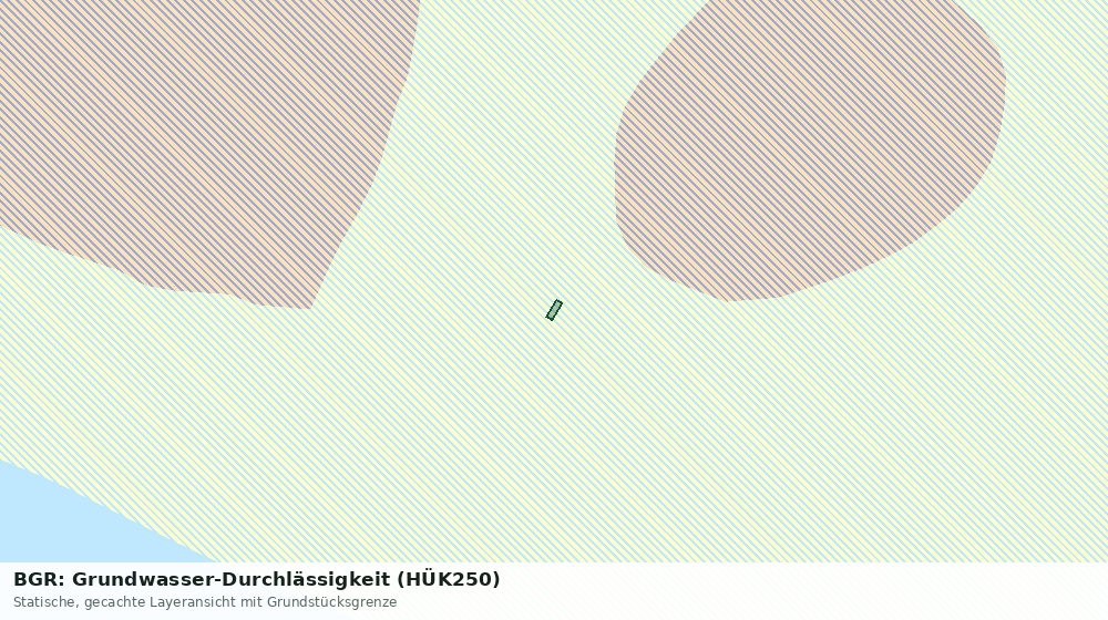 Statische Kartenansicht: BGR: Grundwasser-Durchlässigkeit (HÜK250)