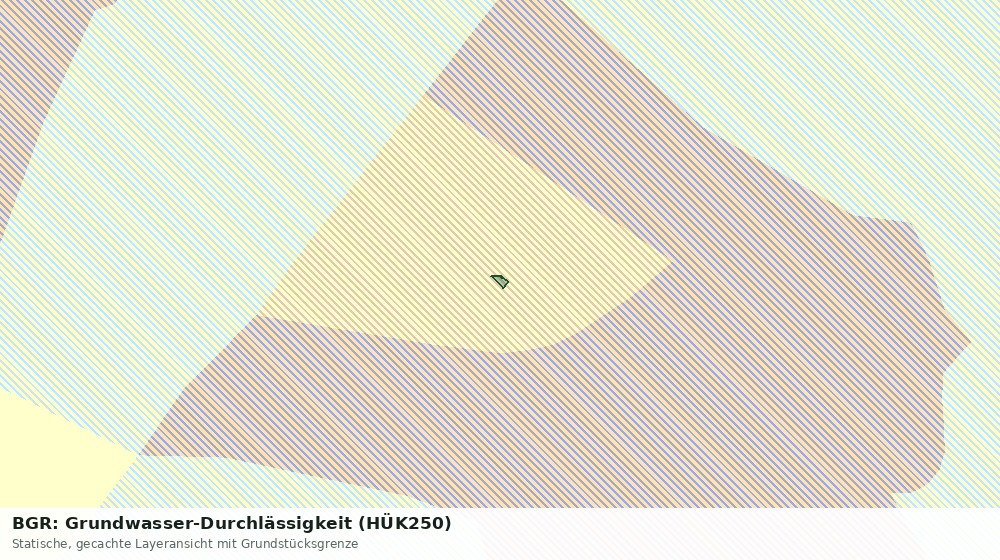 Statische Kartenansicht: BGR: Grundwasser-Durchlässigkeit (HÜK250)