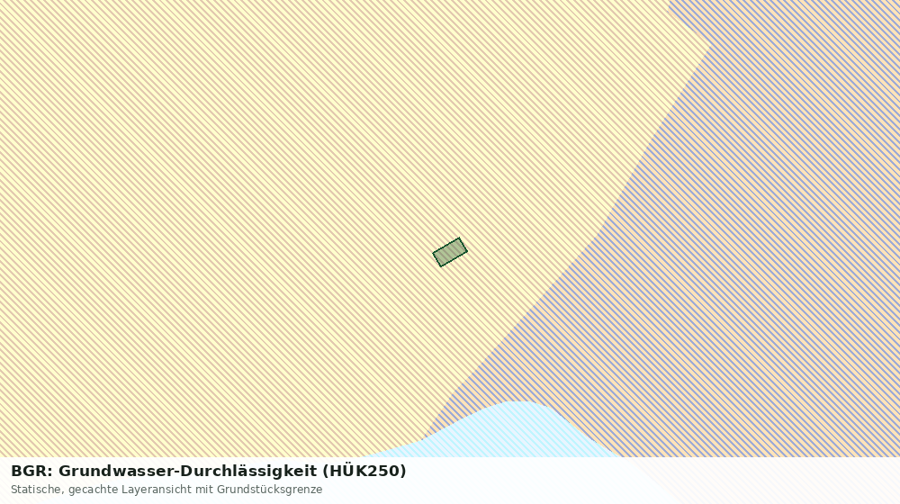 Statische Kartenansicht: BGR: Grundwasser-Durchlässigkeit (HÜK250)