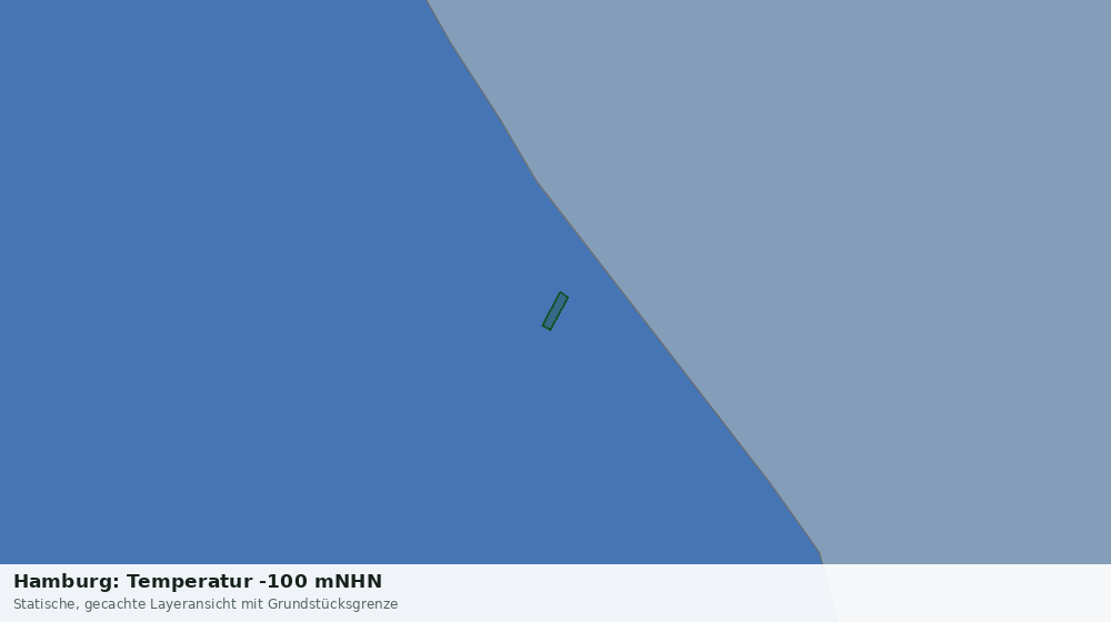Statische Kartenansicht: Hamburg: Temperatur -100 mNHN