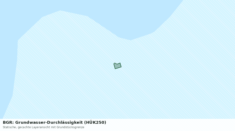 Statische Kartenansicht: BGR: Grundwasser-Durchlässigkeit (HÜK250)