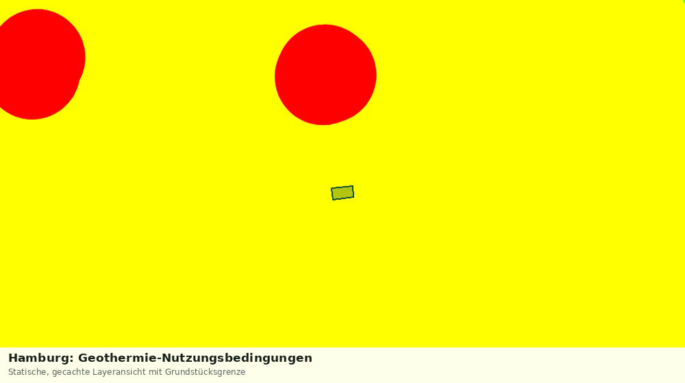 Statische Kartenansicht: Hamburg: Geothermie-Nutzungsbedingungen