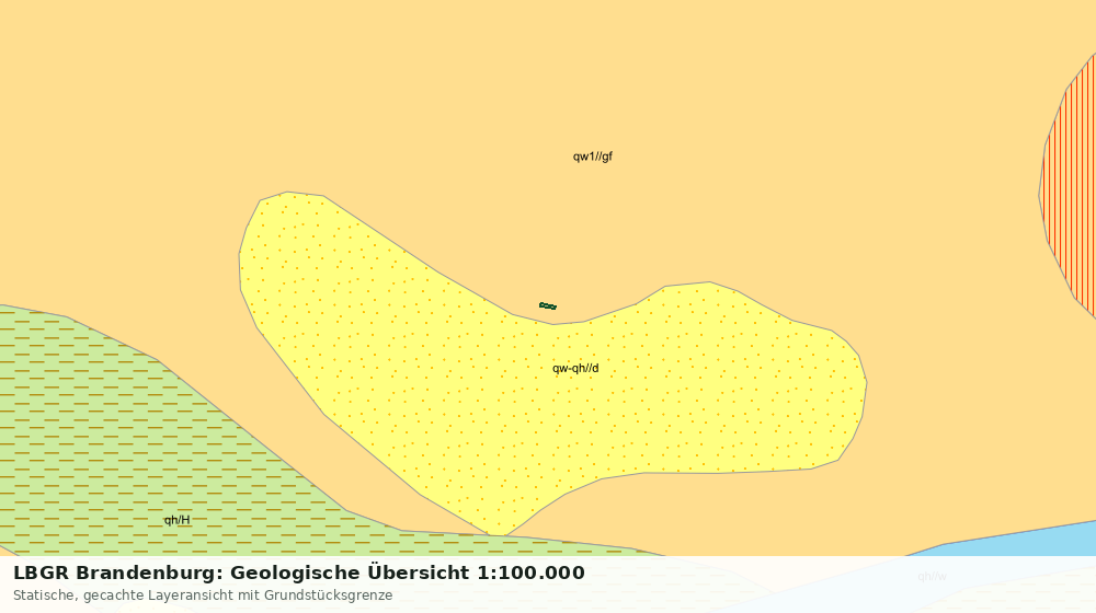 Statische Kartenansicht: LBGR Brandenburg: Geologische Übersicht 1:100.000