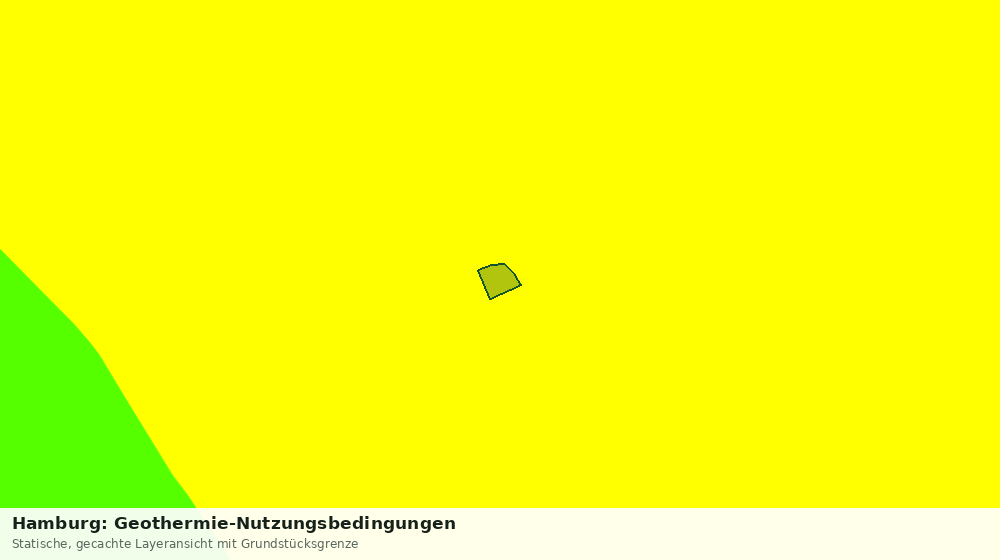 Statische Kartenansicht: Hamburg: Geothermie-Nutzungsbedingungen