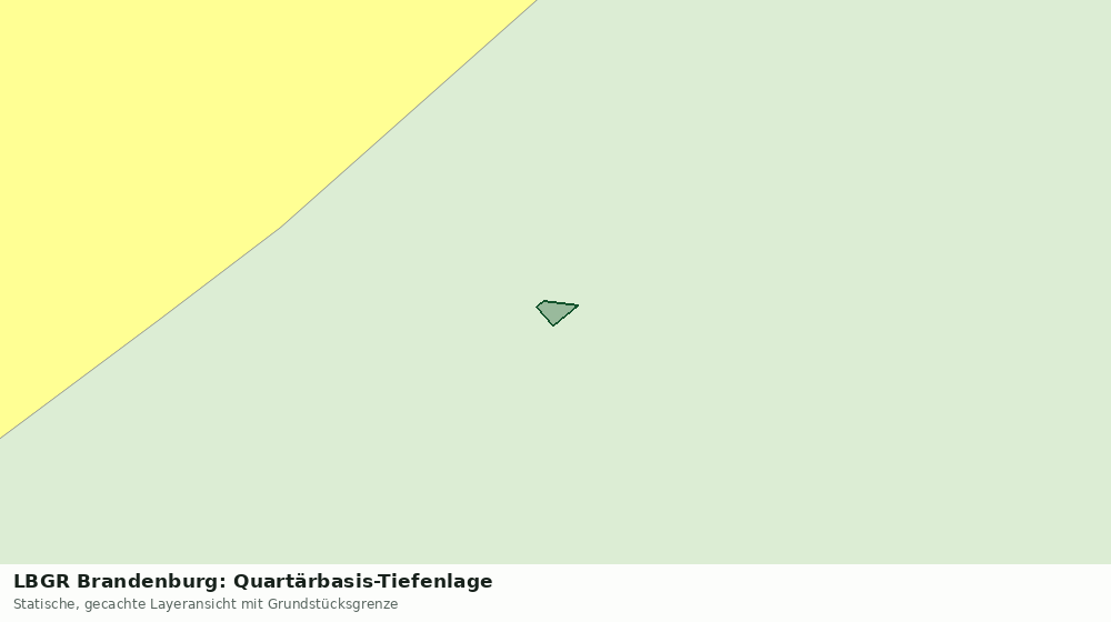 Statische Kartenansicht: LBGR Brandenburg: Quartärbasis-Tiefenlage
