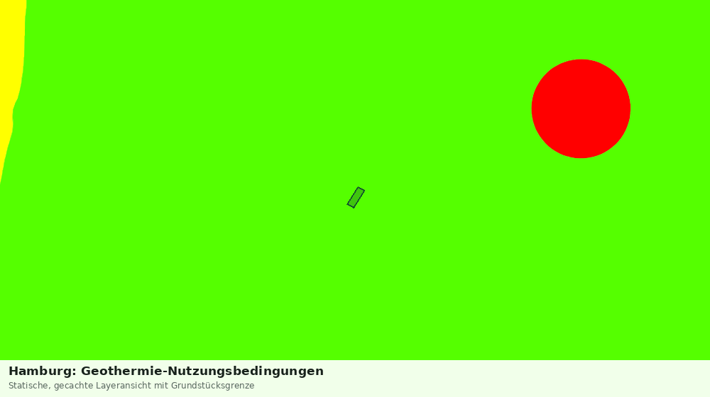 Statische Kartenansicht: Hamburg: Geothermie-Nutzungsbedingungen