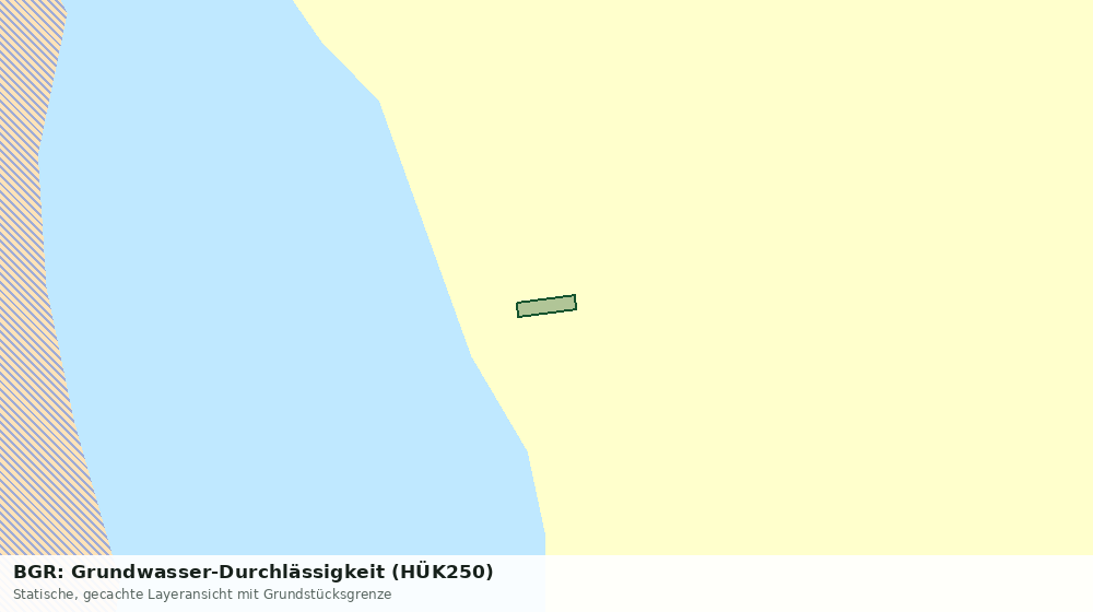 Statische Kartenansicht: BGR: Grundwasser-Durchlässigkeit (HÜK250)