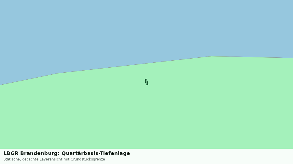 Statische Kartenansicht: LBGR Brandenburg: Quartärbasis-Tiefenlage